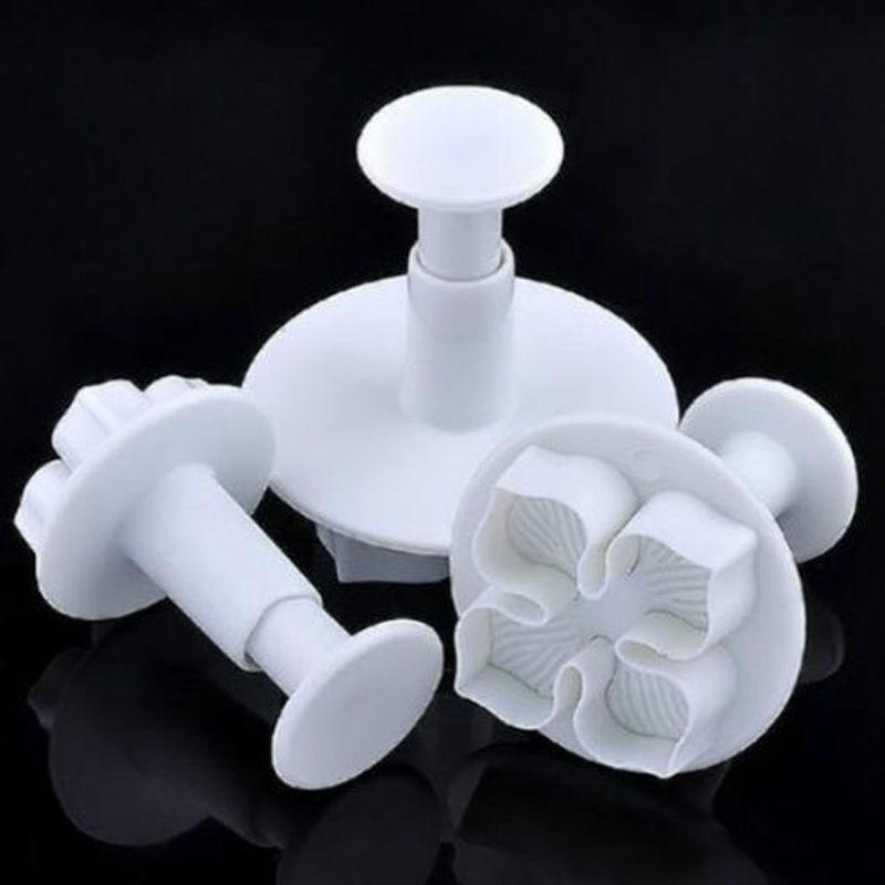 3 Piece Set - Flower Shape Pastry Decorating Tools Viskana