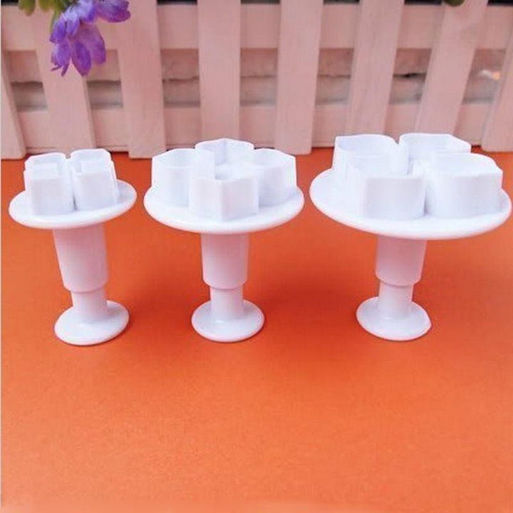 3 Piece Set - Flower Shape Pastry Decorating Tools Viskana