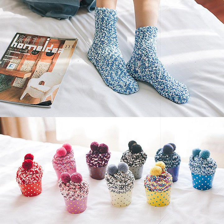 PomPom - Speckled Cupcake Socks Viskana