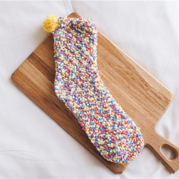 PomPom - Speckled Cupcake Socks Viskana