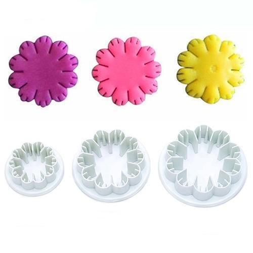 3 Piece Set - Flower Shape Pastry Decorating Tools Viskana