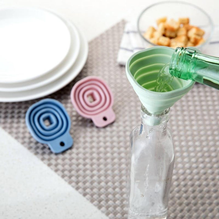 Collapsible Silicone Kitchen Funnel | Viskana