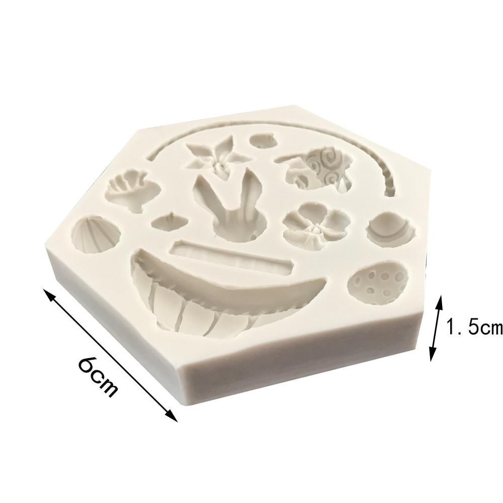 Silicone Easter Molds -  Egg Rabbit Flower Viskana