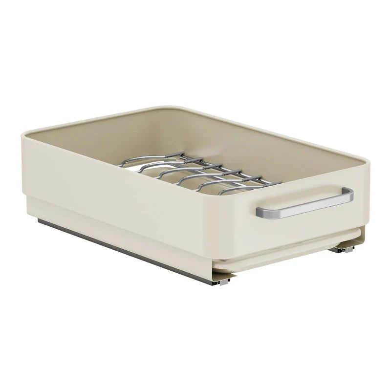 Pull-Out Dish Rack Sliding Drawer Drying Rack and Cabinet Organizer Viskana
