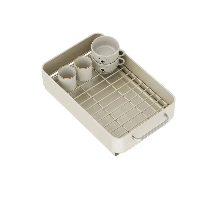 Pull-Out Dish Rack Sliding Drawer Drying Rack and Cabinet Organizer Viskana