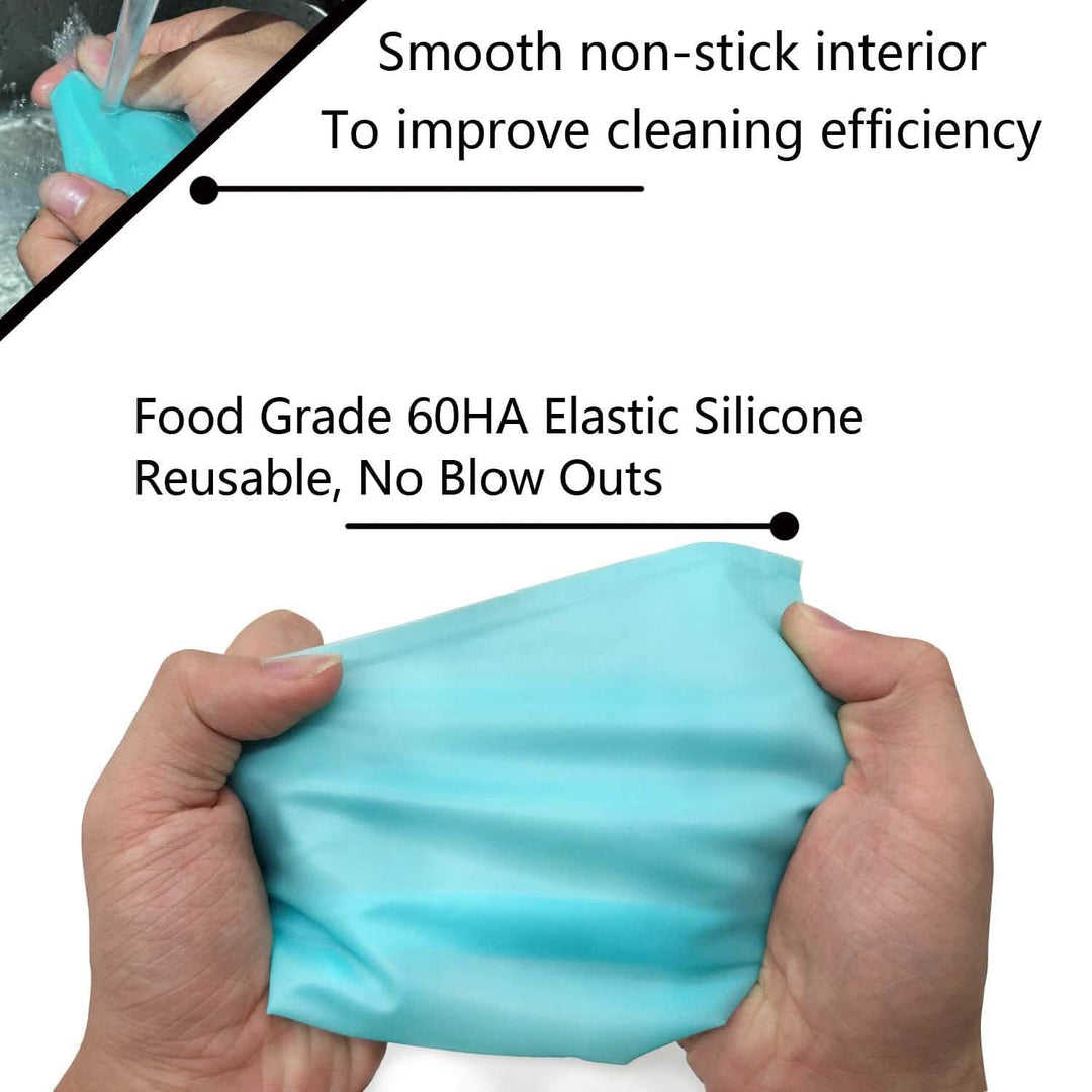 Viskana Reusable Cake Piping Bags and Nozzles Set