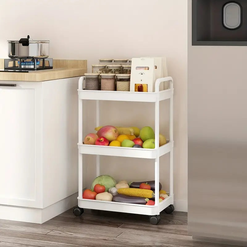 Viskana 3-Tier Multifunctional Rolling Cart with Wheels