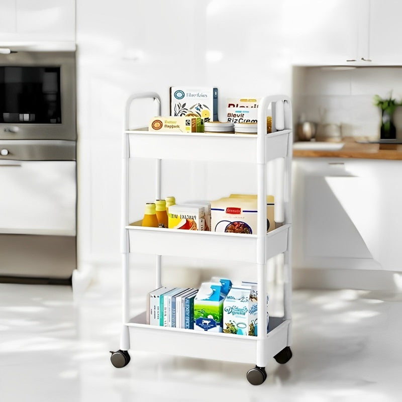 Viskana 3-Tier Multifunctional Rolling Cart with Wheels