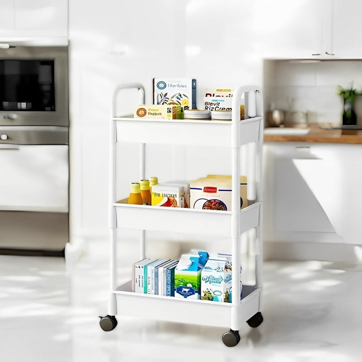 Viskana 3-Tier Multifunctional Rolling Cart with Wheels