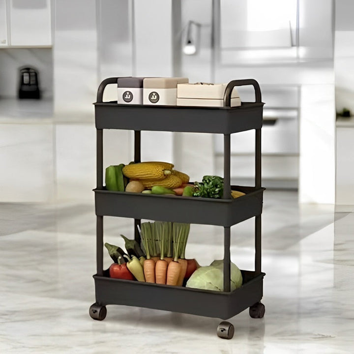 Viskana 3-Tier Multifunctional Rolling Cart with Wheels