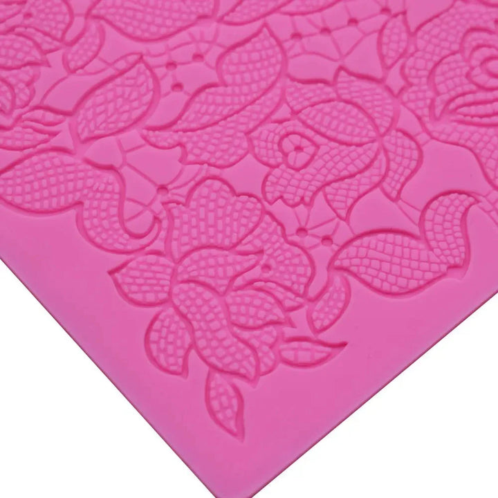 Rose Flower Lace Mold Cake Border Decoration Fondant Baking Decorating Viskana