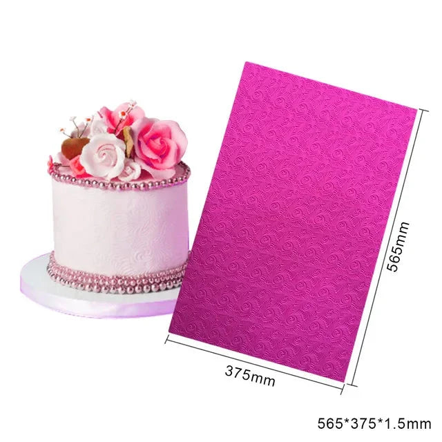 Rose Flower Lace Mold Cake Border Decoration Fondant Baking Decorating Viskana
