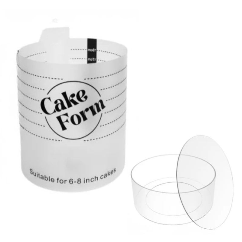 Round Adjustable Cake Ring Mold Acrylic Circle Baking Cake Ring Viskana
