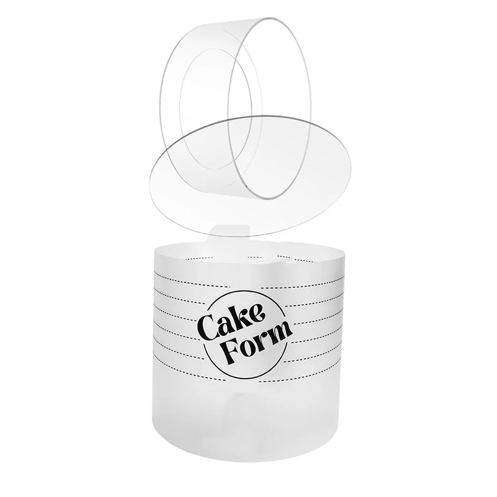Round Adjustable Cake Ring Mold Acrylic Circle Baking Cake Ring Viskana
