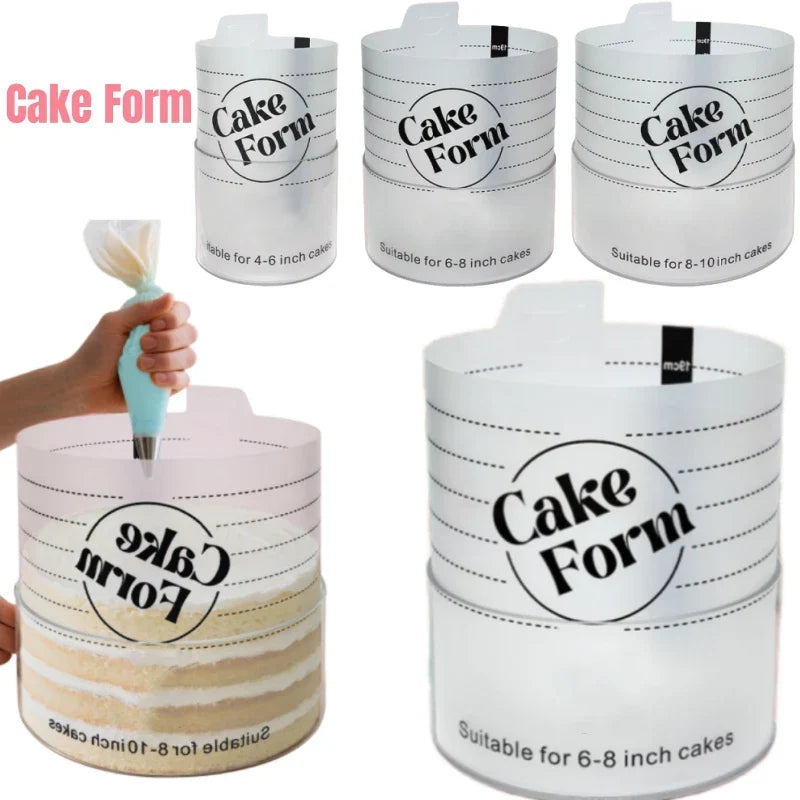 Round Adjustable Cake Ring Mold Acrylic Circle Baking Cake Ring Viskana