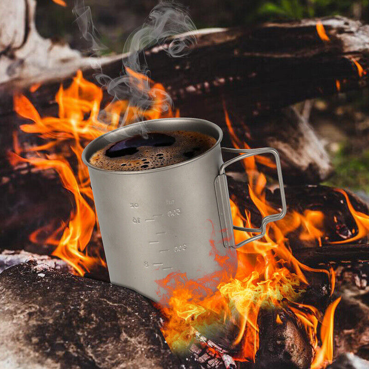 Titan Cup Set with Cutlery Forks & Spoons Camping Cups Viskana