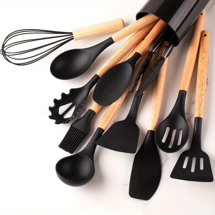 Viskana Premium Silicone Kitchen Utensils Set Durable and Heat Resistant