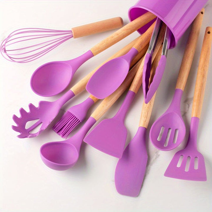 Viskana Premium Silicone Kitchen Utensils Set Durable and Heat Resistant