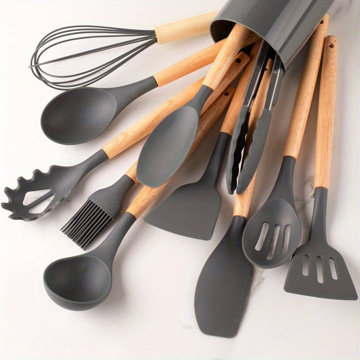 Viskana Premium Silicone Kitchen Utensils Set Durable and Heat Resistant