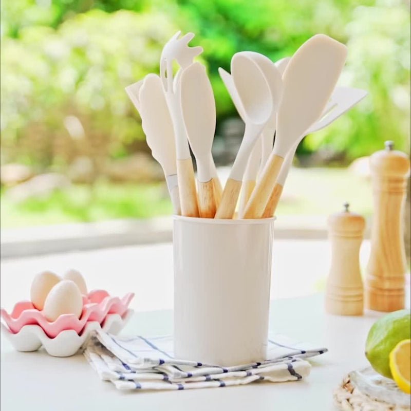 Viskana Premium Silicone Kitchen Utensils Set Durable and Heat Resistant