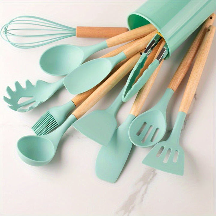 Viskana Premium Silicone Kitchen Utensils Set Durable and Heat Resistant