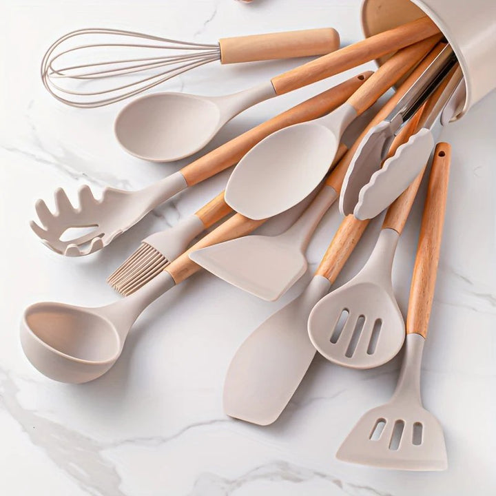 Viskana Premium Silicone Kitchen Utensils Set Durable and Heat Resistant