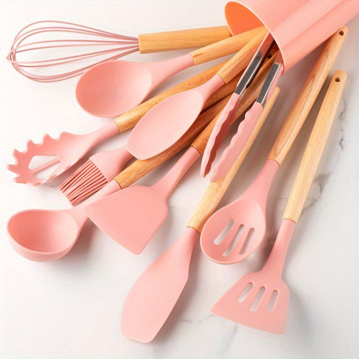 Viskana Premium Silicone Kitchen Utensils Set Durable and Heat Resistant