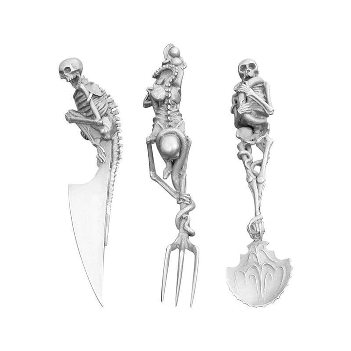 Halloween Gift Skeletal Cutlery Sets Viskana