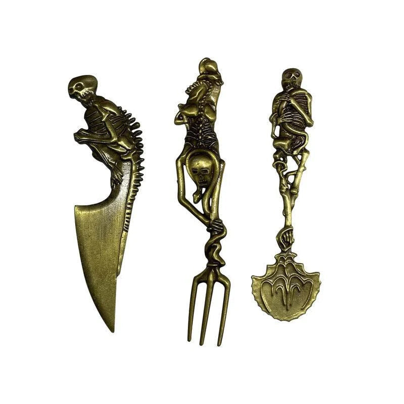 Halloween Gift Skeletal Cutlery Sets Viskana