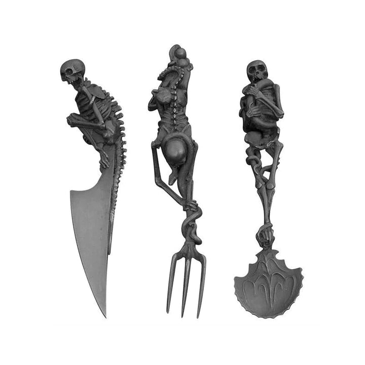 Halloween Gift Skeletal Cutlery Sets Viskana