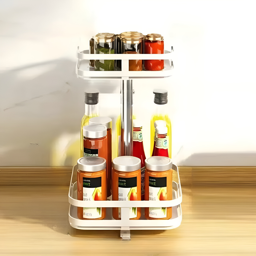 Viskana 360° Rotating Ingot Rack for Kitchen Cabinets
