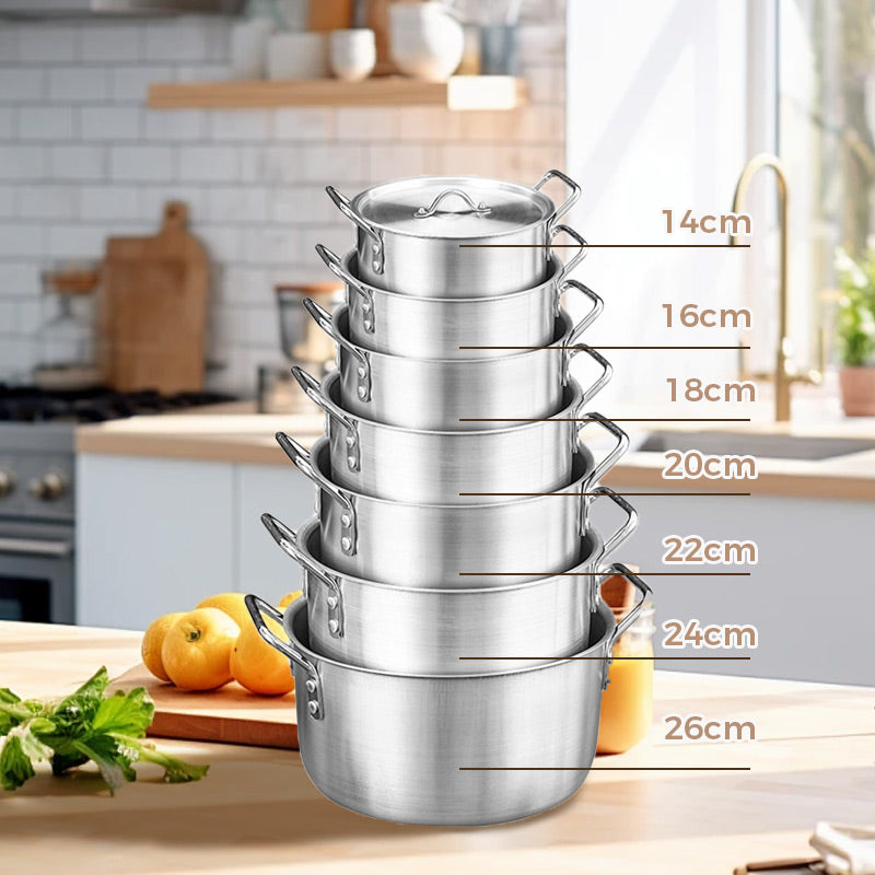 Viskana Aluminum Cookware Stockpot 7-Piece Set
