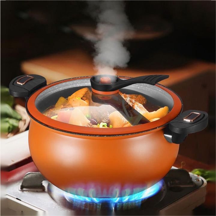 McRib Stone Micro Cooking Pot with Non-Stick Coating | Viskana