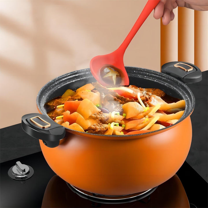 McRib Stone Micro Cooking Pot with Non-Stick Coating | Viskana