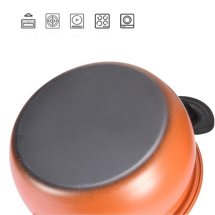 McRib Stone Micro Cooking Pot with Non-Stick Coating | Viskana