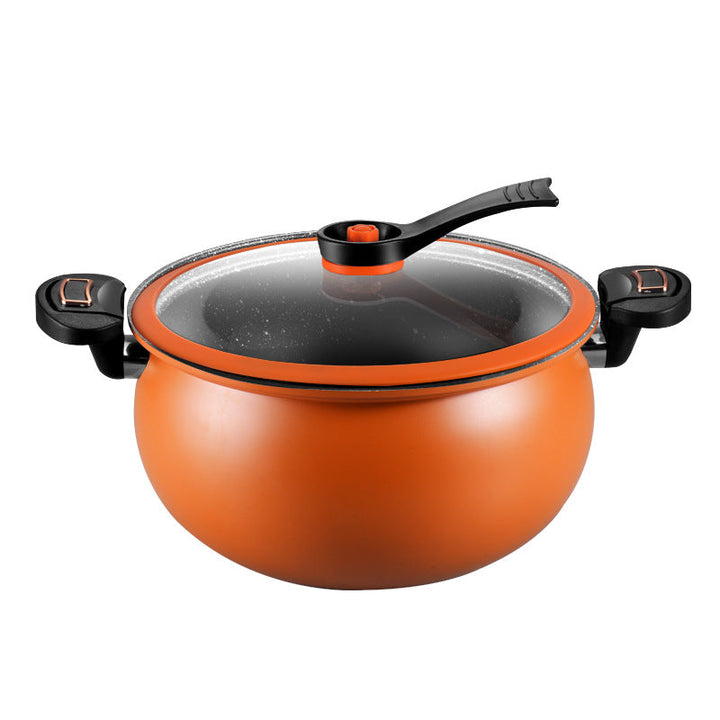 McRib Stone Micro Cooking Pot with Non-Stick Coating | Viskana