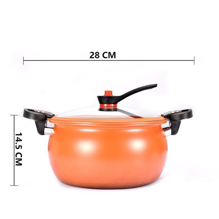 McRib Stone Micro Cooking Pot with Non-Stick Coating | Viskana