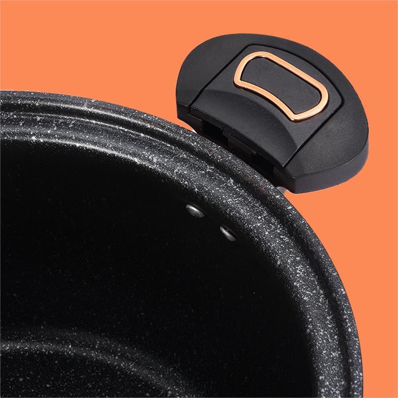 McRib Stone Micro Cooking Pot with Non-Stick Coating | Viskana