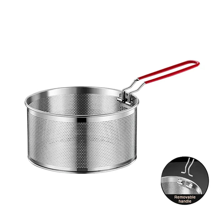 Stainless Steel Fryer Basket Mesh Kitchen Fry Basket Strainer Colander Viskana