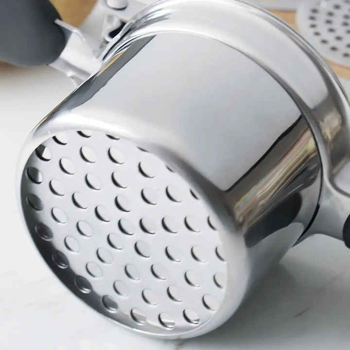Stainless Steel Potato Press with 3 Fineness Discs | Viskana