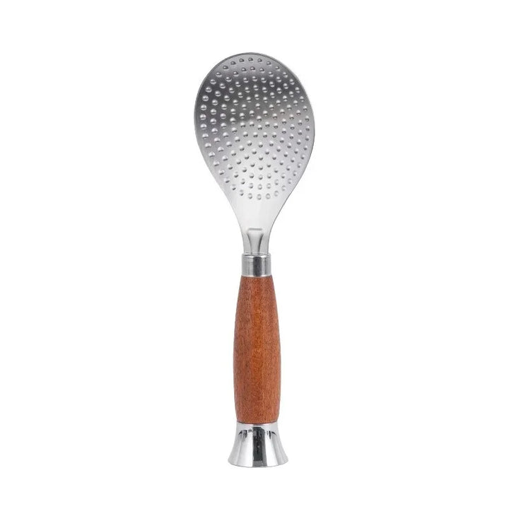 Stainless Steel Rice Scoop with Wooden Handle Non-Stick Rice Spatula Viskana