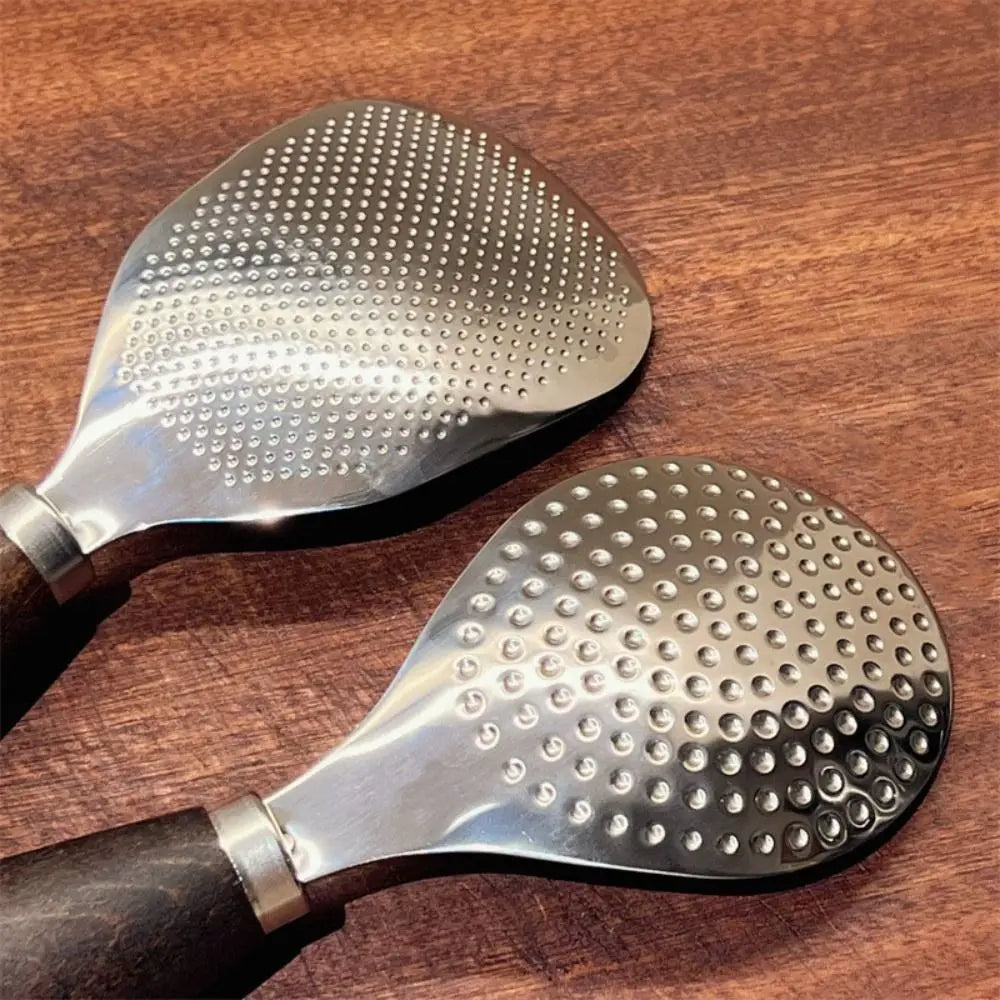 Stainless Steel Vertical Rice Shovel Spatula Wooden Handle Rice Spoon Viskana