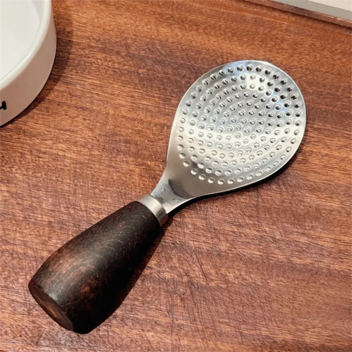 Stainless Steel Vertical Rice Shovel Spatula Wooden Handle Rice Spoon Viskana