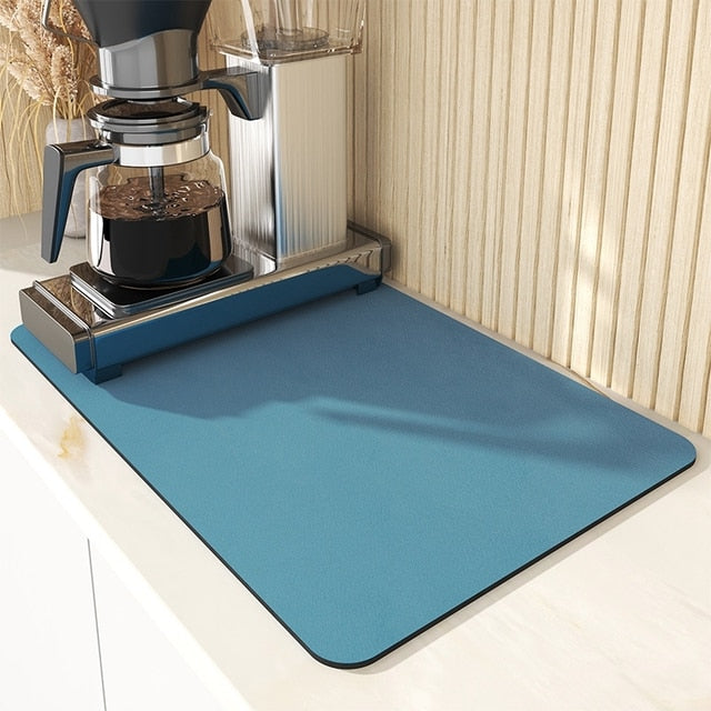 Super Absorbent Draining Mat Kitchen Bathroom Faucet Absorbent Mat Viskana