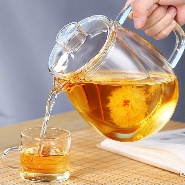 Teaware Glass Teapot for Stove Heat Resistant Explosion Tea Infuser | Viskana