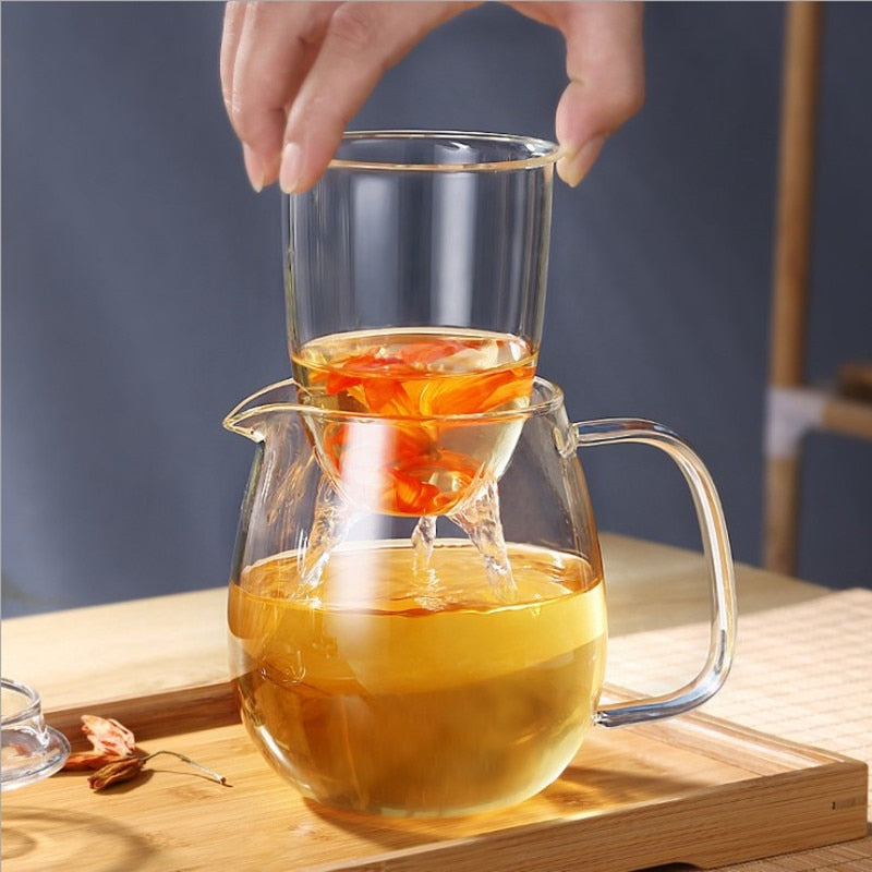 Teaware Glass Teapot for Stove Heat Resistant Explosion Tea Infuser | Viskana