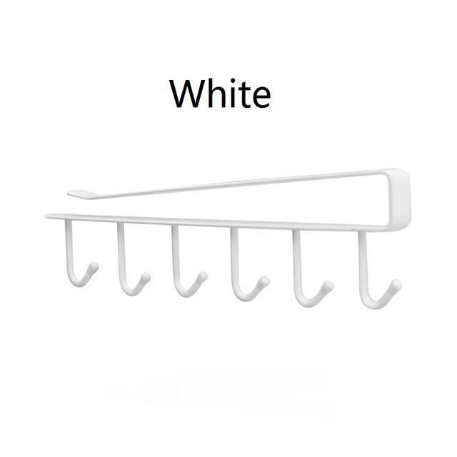 Viskana Home seamless kitchen storage rack nail free hanging wrought iron wardrobe hook kitchen organizer ZP01261501