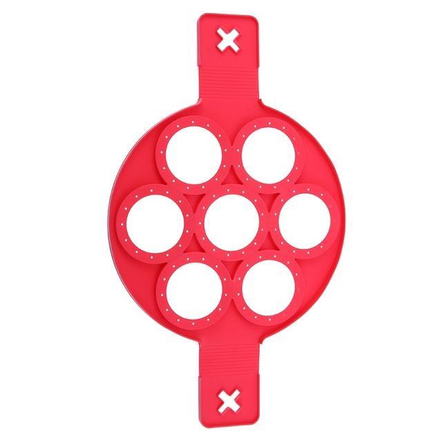 Viskana Pancake Maker Nonstick Cooking Tool Round Heart Pancake Maker Egg Cooker Pan Flip Eggs Mold Kitchen Baking Accessories