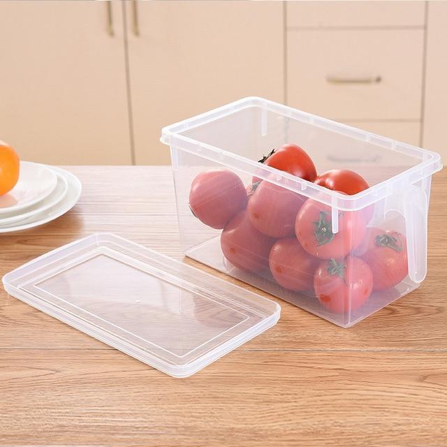 Viskana Kitchen Transparent PP Storage Box Grains Beans Storage Contain Sealed Home Organizer Food Container Refrigerator Storage Boxes
