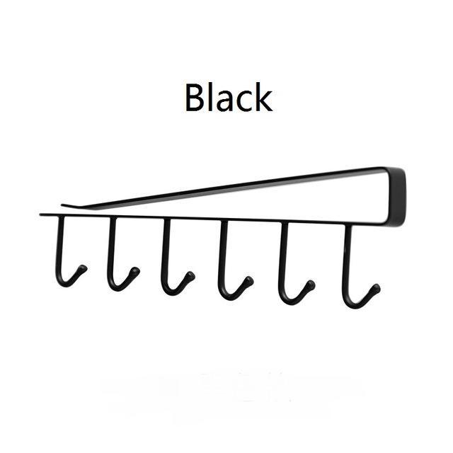 Viskana Home seamless kitchen storage rack nail free hanging wrought iron wardrobe hook kitchen organizer ZP01261501